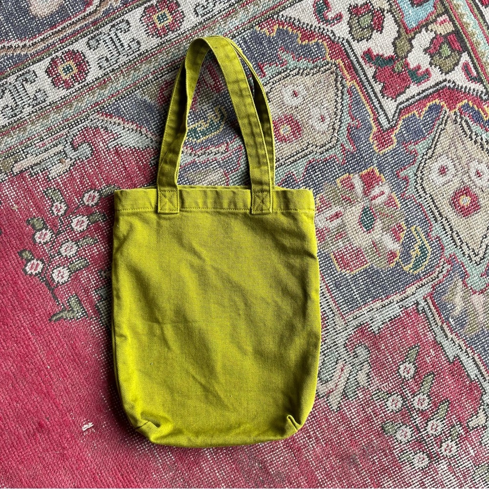 Big Bud Press Olive Green Canvas Mini Tote Bag - Picture 3 of 5